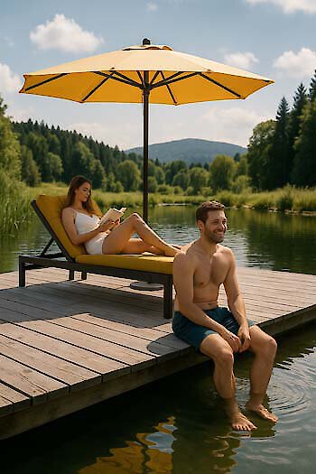 Hotel mit Naturbadesee im Bayerischen Wald